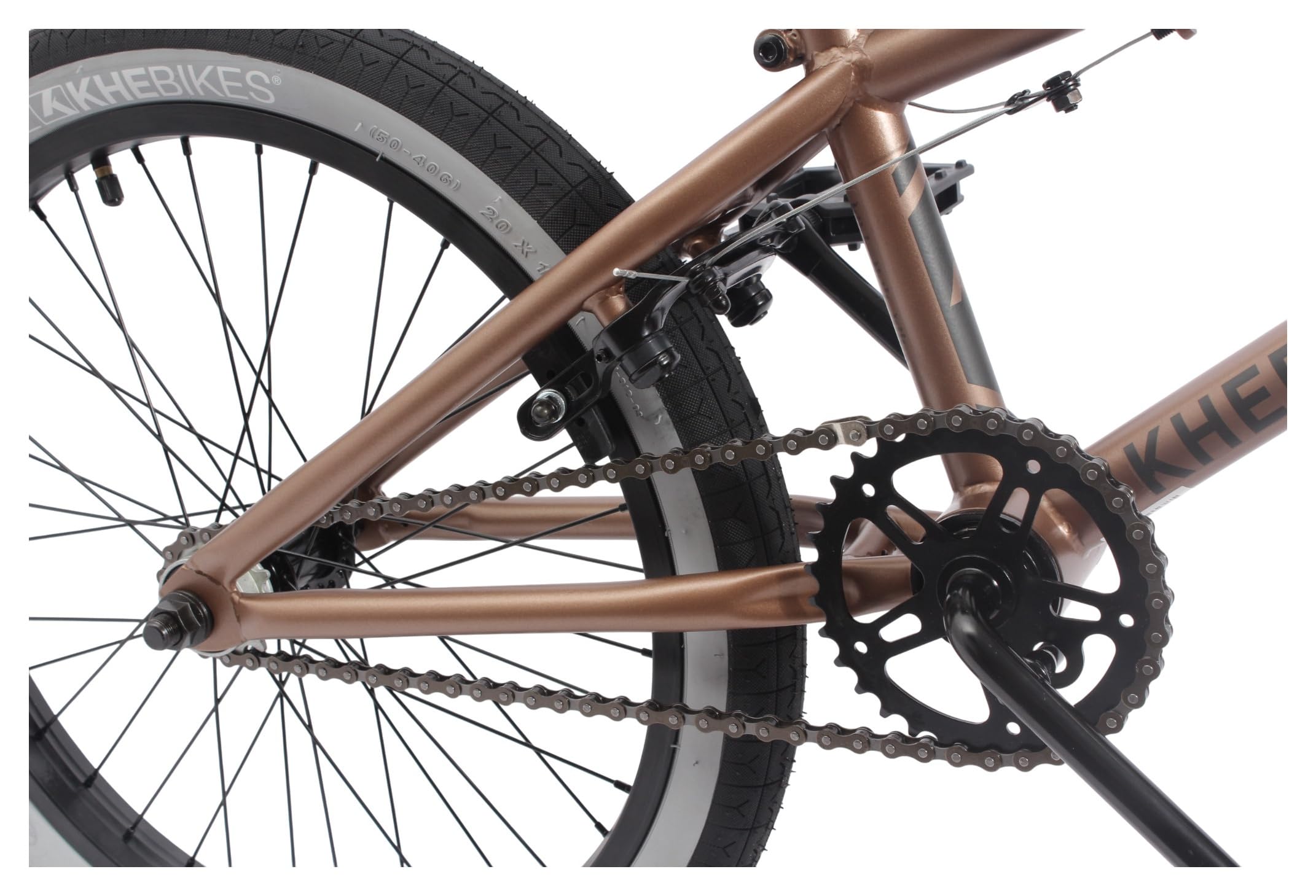 Bicicleta BMX KHE Switch de 20 pulgadas – 11,3 kg – Freestyle Flatland BMX para Street & Park – Tubo superior de 19" – 2025 – Bronce