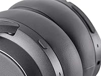 Vista 5 de Monoprice BT-600ANC Over Ear Headphones - Bluetooth 5, Active Noise Cancelling (ANC) Qualcomm aptX HD Audio, AAC, Touch Controls, Ambient Mode, 40