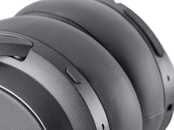 Monoprice BT-600ANC Over Ear Headphones - Bluetooth 5, Active Noise Cancelling (ANC) Qualcomm aptX HD Audio, AAC, Touch Controls, Ambient Mode, 40 Hour Playtime, Carrying Case, Multi-Pairing