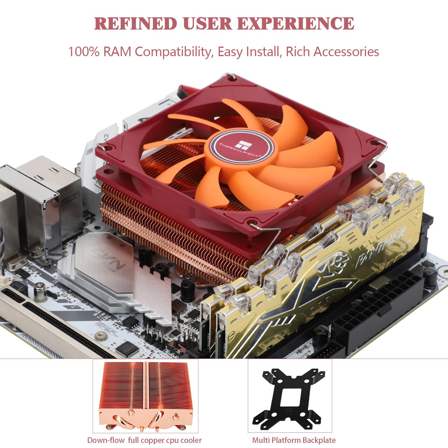 Jual Thermalright AXP90-X47 FULL COPPER Low Profile 92mm | HSF CPU Cooler Intel / AMD - Kota - View #2