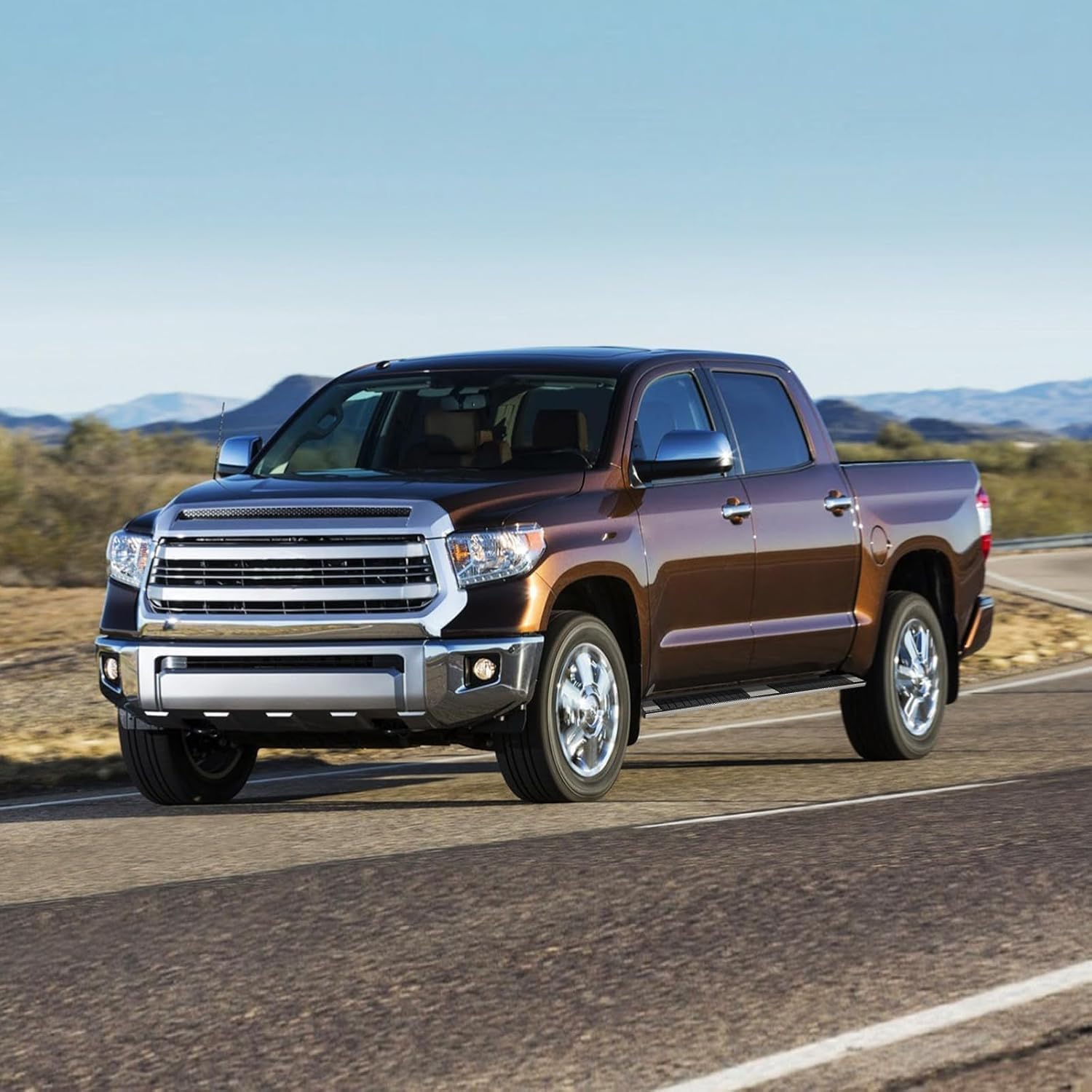 6.5" Running Boards for 2022 2023 2024 2025 Tundra Crew Max Cab (4 Full-Size Doors), Side Steps Nerf Bars for Truck