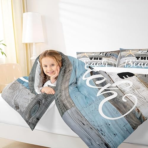 Miniatura 3 de Castle Fairy Juego de edredón rústico de granja tamaño individual, ropa de cama de 2 piezas para niños, niñas, niños y adultos, decoración de