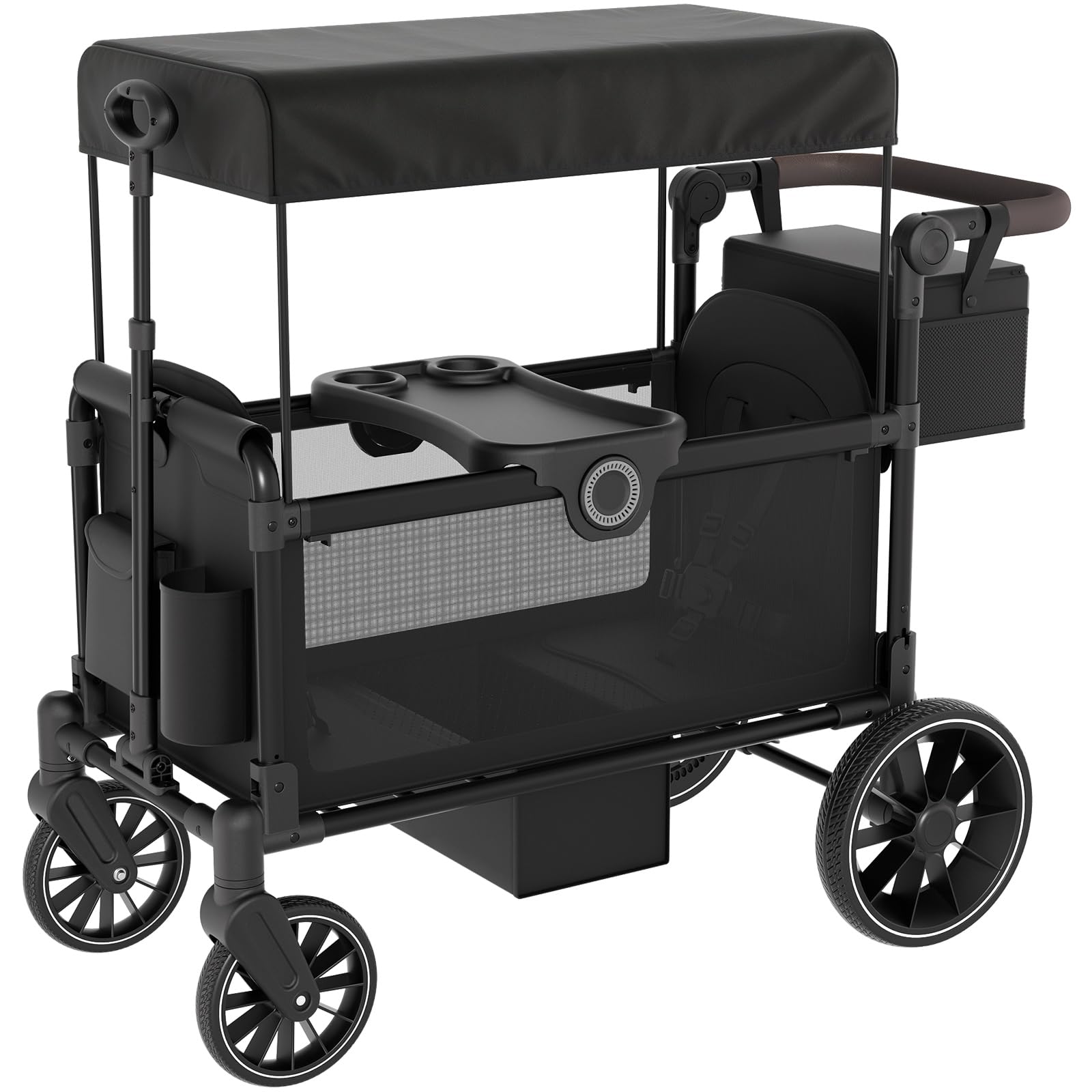BIERUM Stroller Wagon for 2 Kids with Side Entry
