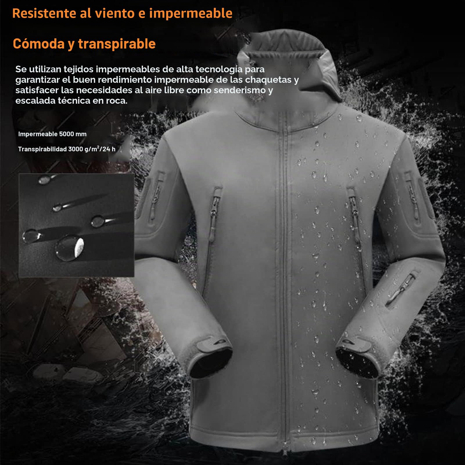 Conjunto de ropa de caza de camuflaje militar con cinturón, chaqueta suave para hombre, pantalones, chaqueta táctica y pantalones de combate, conjuntos de traje de combate impermeable del ejército.