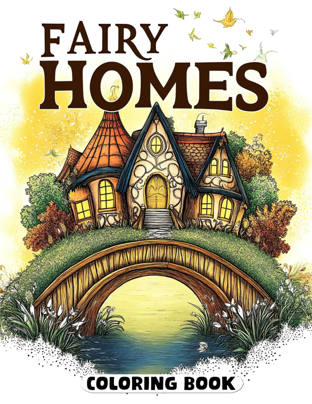 Fairy Homes Coloring Book: Magical Dwellings for All Ages