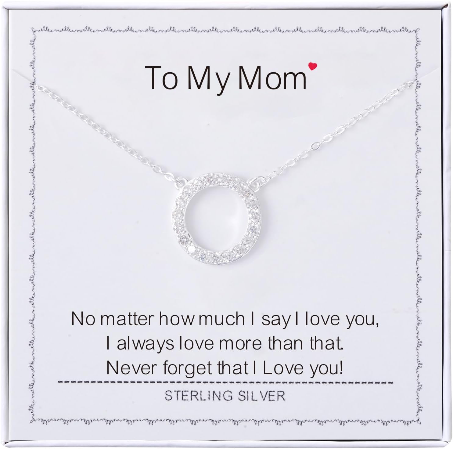 Necklace for Women Sterling Silver Circles Necklace Courage Strength Necklace Warriors Gifts Ideas