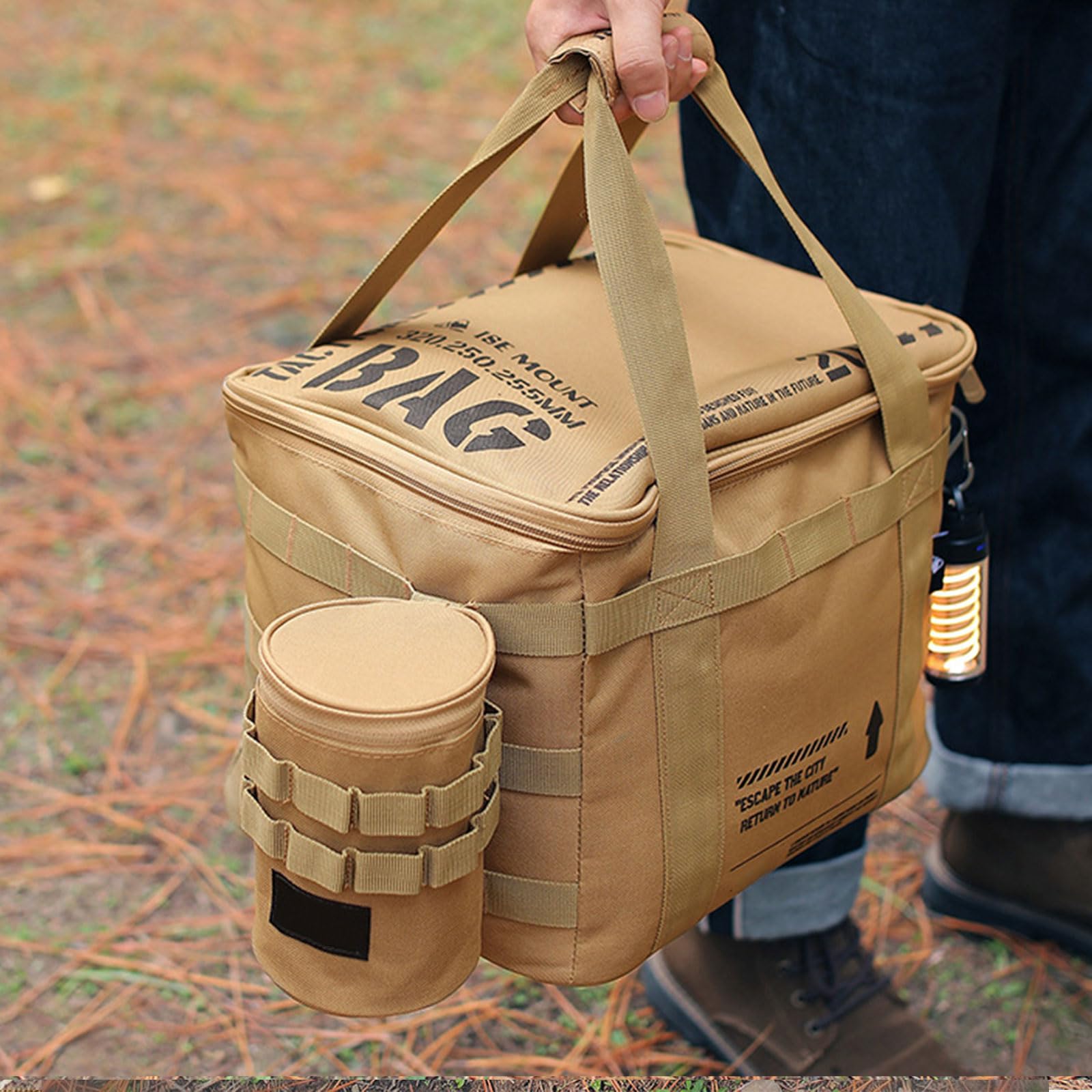 Grande Capacità Stoccaggio Stoviglie Borse Picnic Sacchetto di Campeggio Esterna Stoccaggio Stoccaggio Trekking Pasto Pentole Stoviglie Trasportatori