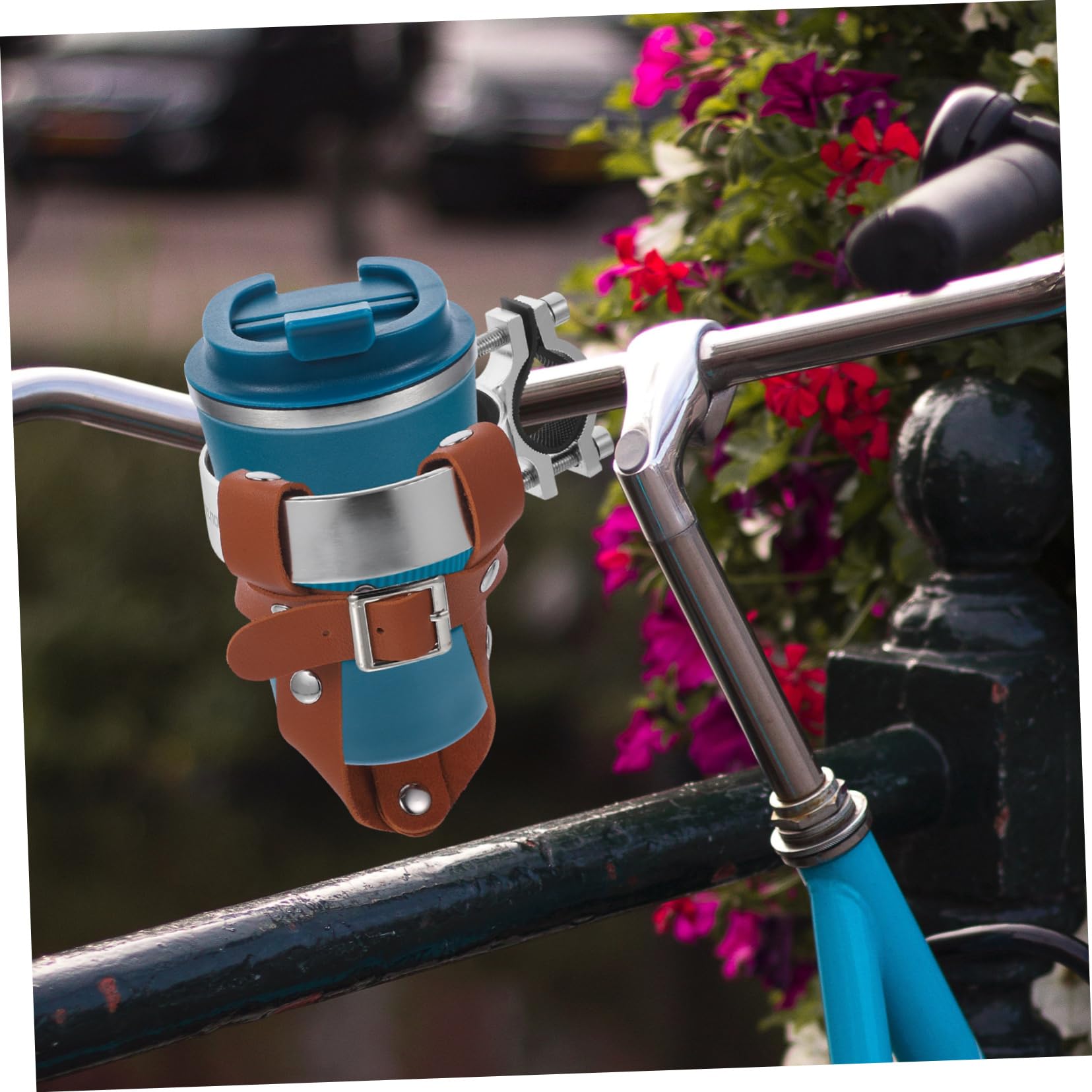 3sätze Fahrrad Wasserflaschenhalter Pu Verstellbarer Getränkehalter Für Fahrräder Silberner Rahmen Werkzeug Für Outdoor-Cycling Und Einfache