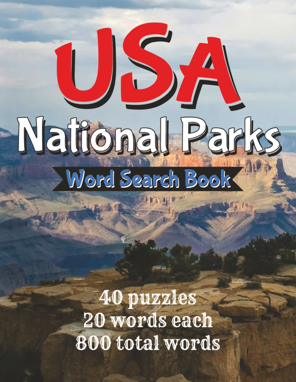 USA National Parks: Word Search Book