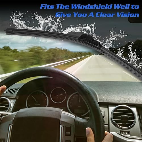 Miniatura 5 de UrbanX 2 en 1 para todas las estaciones, repelente al agua, limpiaparabrisas de repuesto para Suzuki XL 2007, 24 y 19 pulgadas, lado del conductor y
