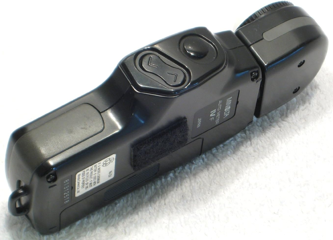 Tył view of the Minolta Auto Meter IV F light meter.