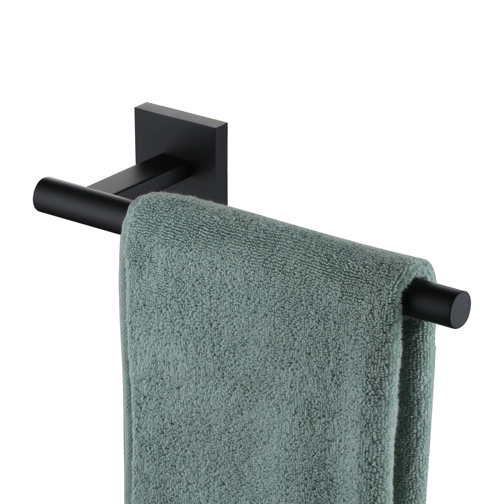KOKOSIRI Towel Bar Matte Black Bathroom Hardware Hand Towel Rails, Suitable for Wall Mounted Towel Holder Screw in, Stainless Steel B3008BK