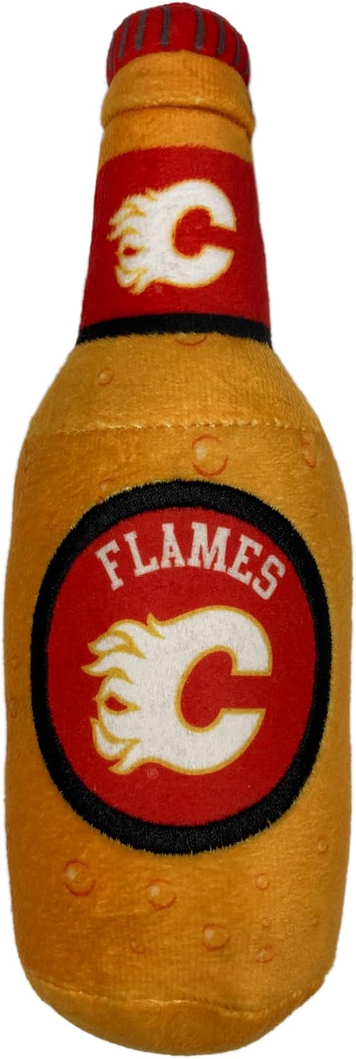Pets First NHL Montreal Canadiens Hot Dog Plush Dog & Cat Squeak Toy - Cutest HOT-DOG SNACK Plush Toy for Dogs & Cats with INNER SQUEAKER & Beautiful Hockey Team Name/Logo