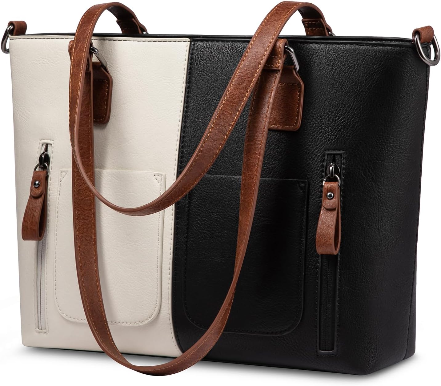 LOVEVOOK Purses Tote Bag for Women, Handbags Large Shoulder Bag, Leather Work Bags with Multi-Pockets, Designer Hobo Satchel