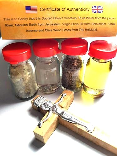 Miniatura 3 de Israel Regalo cristiano de incienso de aceite de suelo de agua bendita de Jerusalén