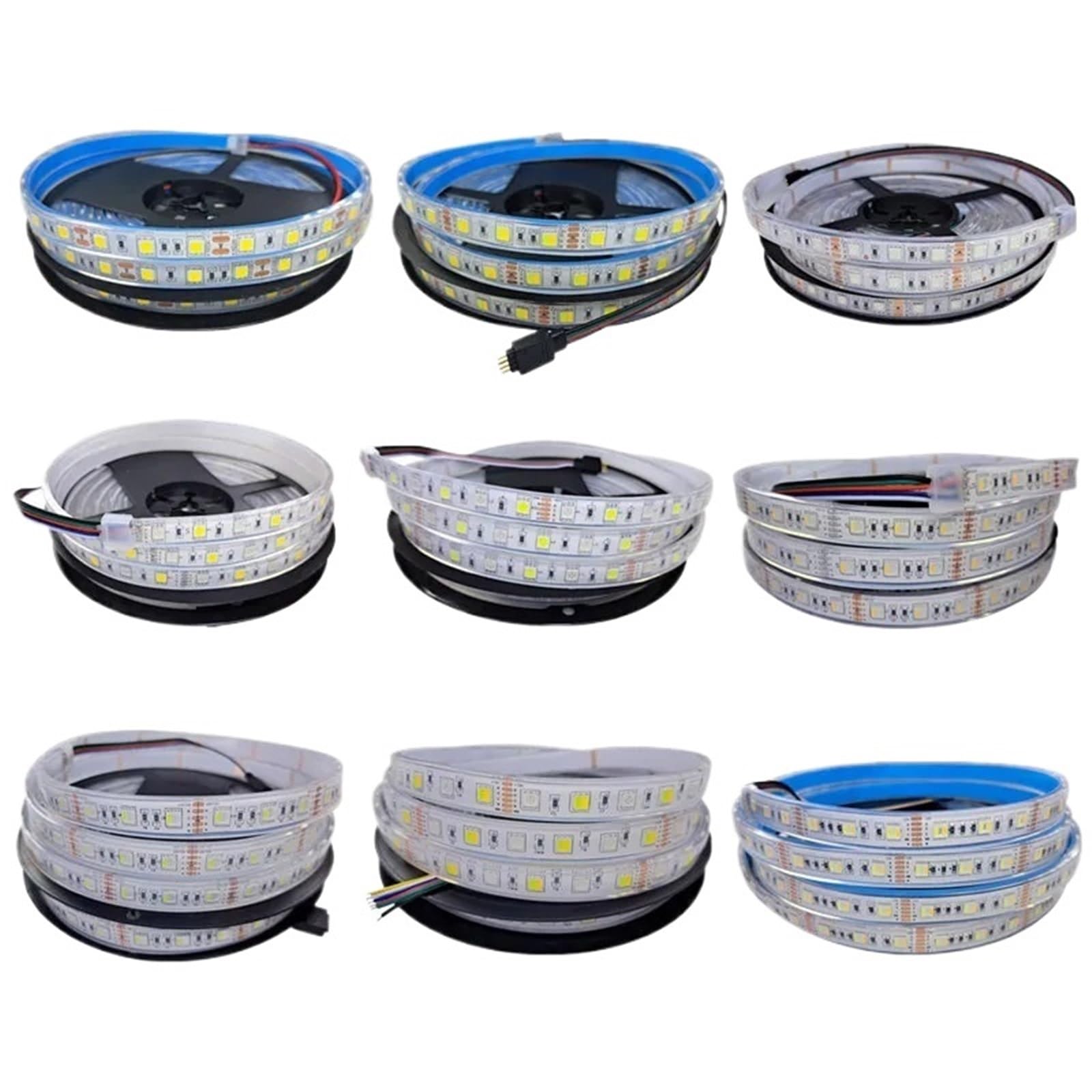 1 sztuk IP68 wodoodporna taśma LED 5050 60 LED/m DC12V 5m DC24V 10m ciepła biel CCT RGB RGBW 4 w 1 RGBCCT 5 w 1 taśma LED (RGBW, DC24V 10m)