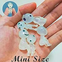 Vista 5 de 20 piezas de elfos de árbol que brillan en la oscuridad, accesorios para jardín de hadas, mini gnomos luminosos fantasmas, decoraciones en miniatura