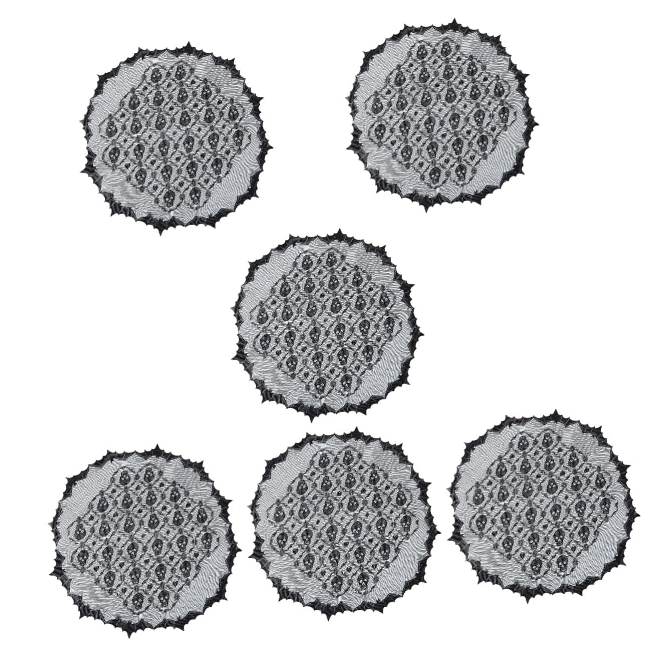 MAGICLULU 6 Teiliges Halloween Tischtuch Halloween Kleine Tischdecke Große Halloween Dekorationen Spinnennetz Goth Heimdekor Halloween Tischdecken Glitzer