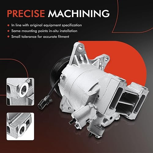 Miniatura 5 de A-Premium Compresor de aire acondicionado de CA compatible con Nissan Maxima 2008-2014, Murano 2009-2014, Pathfinder 2013-2015, Quest 2011-2015 y