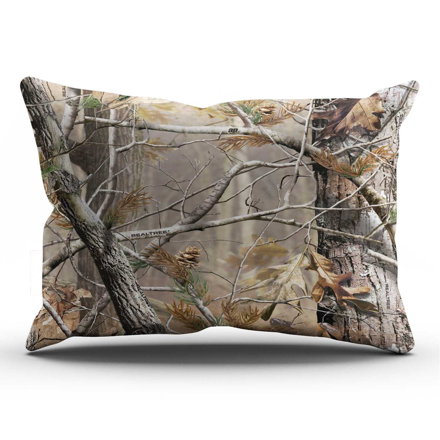 Cute Luxury Real Tree Camo Camouflage Design One Side Decorative Pillowcase King Zippered Throw Pillow Case Cushion Cover 20x36 inches