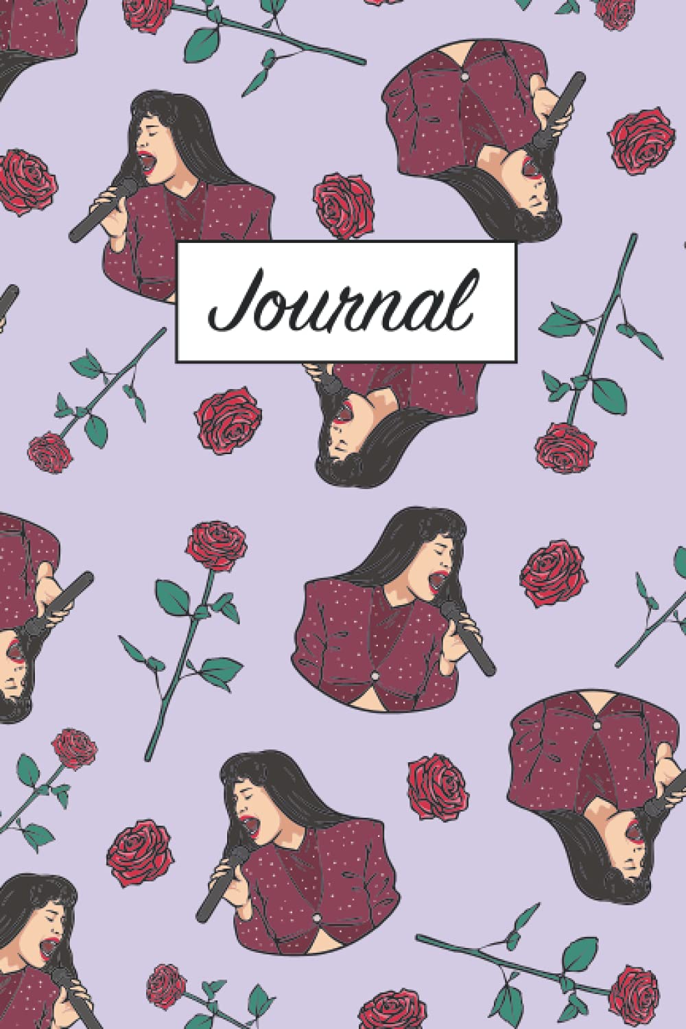 Selena Compact Journal: Selena Quintanilla Journal for Students and Teachers, Cool Selena Singer Pattern, Ruled Book 6 x 9 in, 120 Pages, Latina Journals