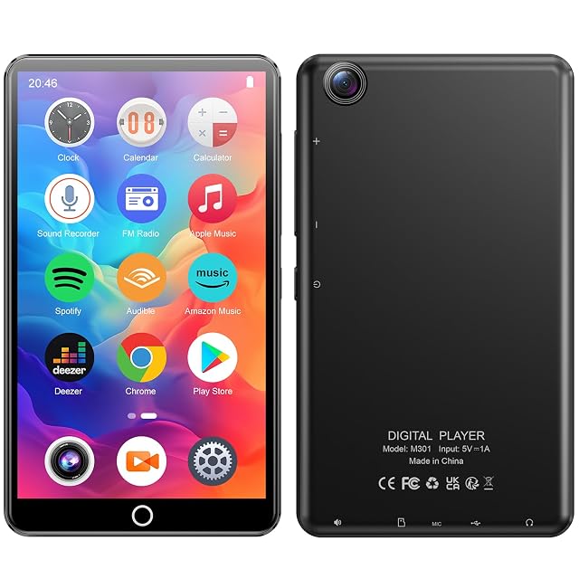 4 02 inch MP3 MP4 Player with Bluetooth and WiFi 80GB Touch Screen Music Players with Rear Camera