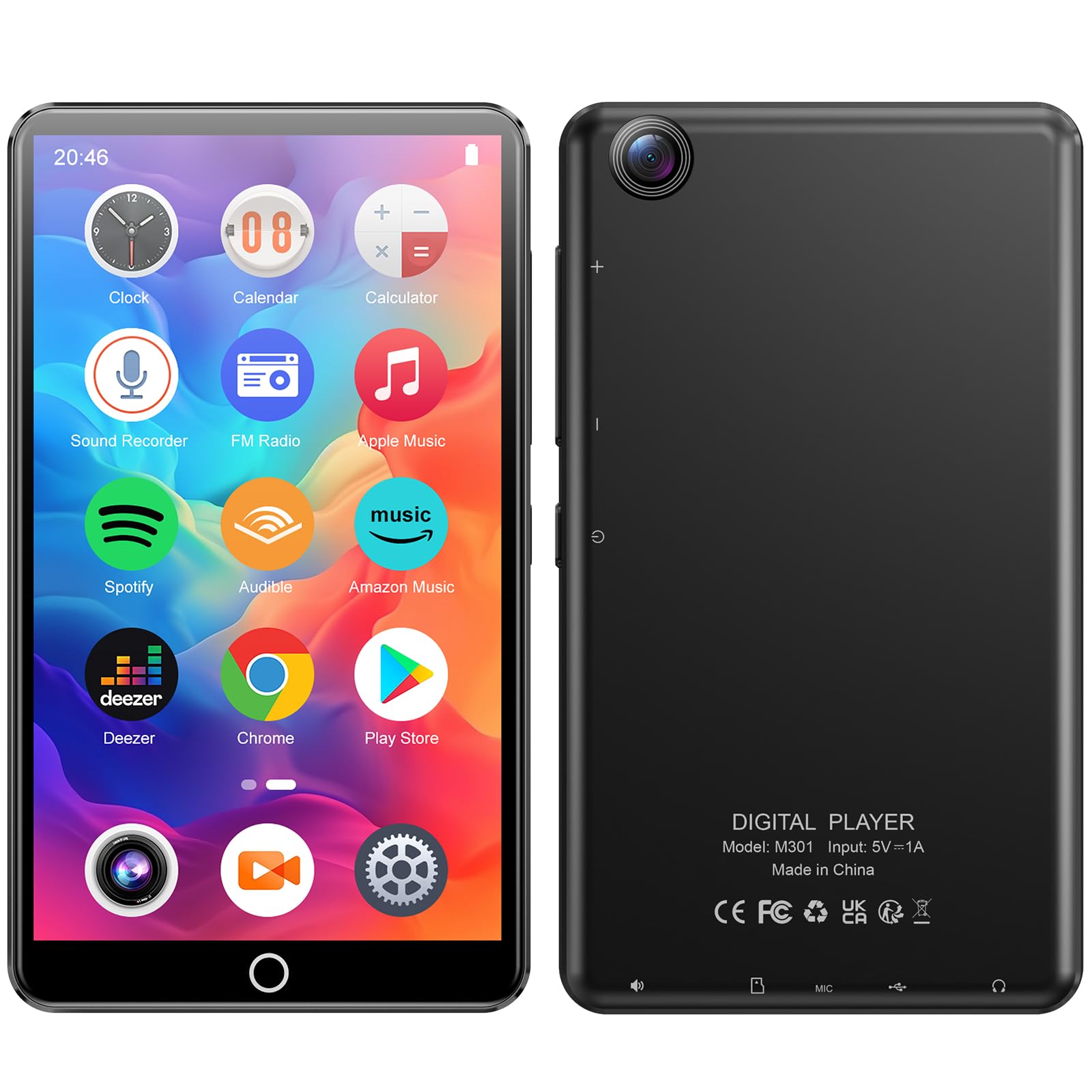 4 02 inch MP3 MP4 Player with Bluetooth and WiFi 80GB Touch Screen Music Players with Rear Camera