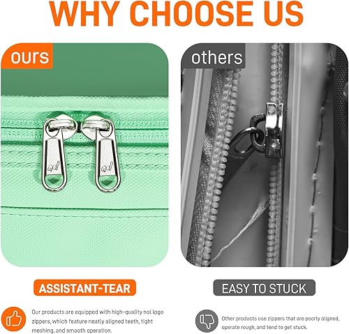 Miniatura 6 de NOL Natural Organic Lifestyle Lonchera pequeña con aislamiento térmico para hombres y mujeres, a prueba de fugas, ligera, de nailon, impermeable,