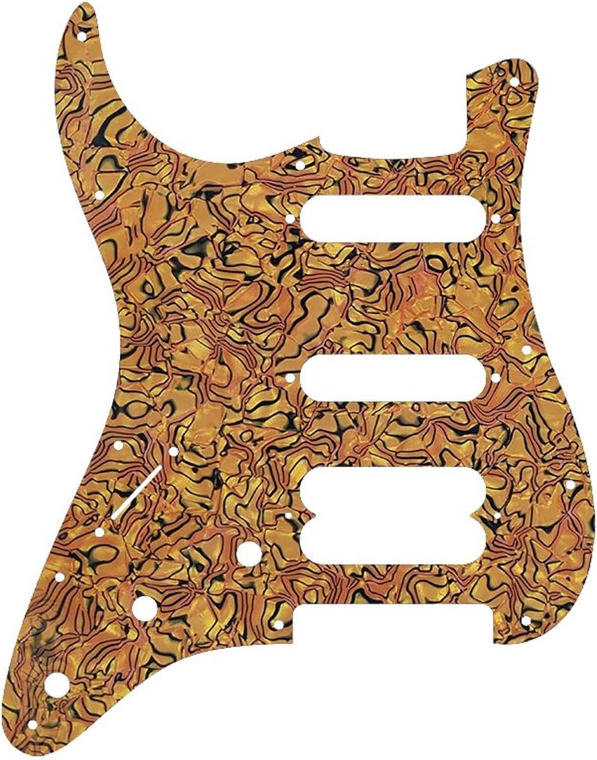 Guitar Pickguard Double Pickup Guitar Parts For Left Handed 11 Screw Hole Start Player Hss Pickguard Plate (Color : 12)