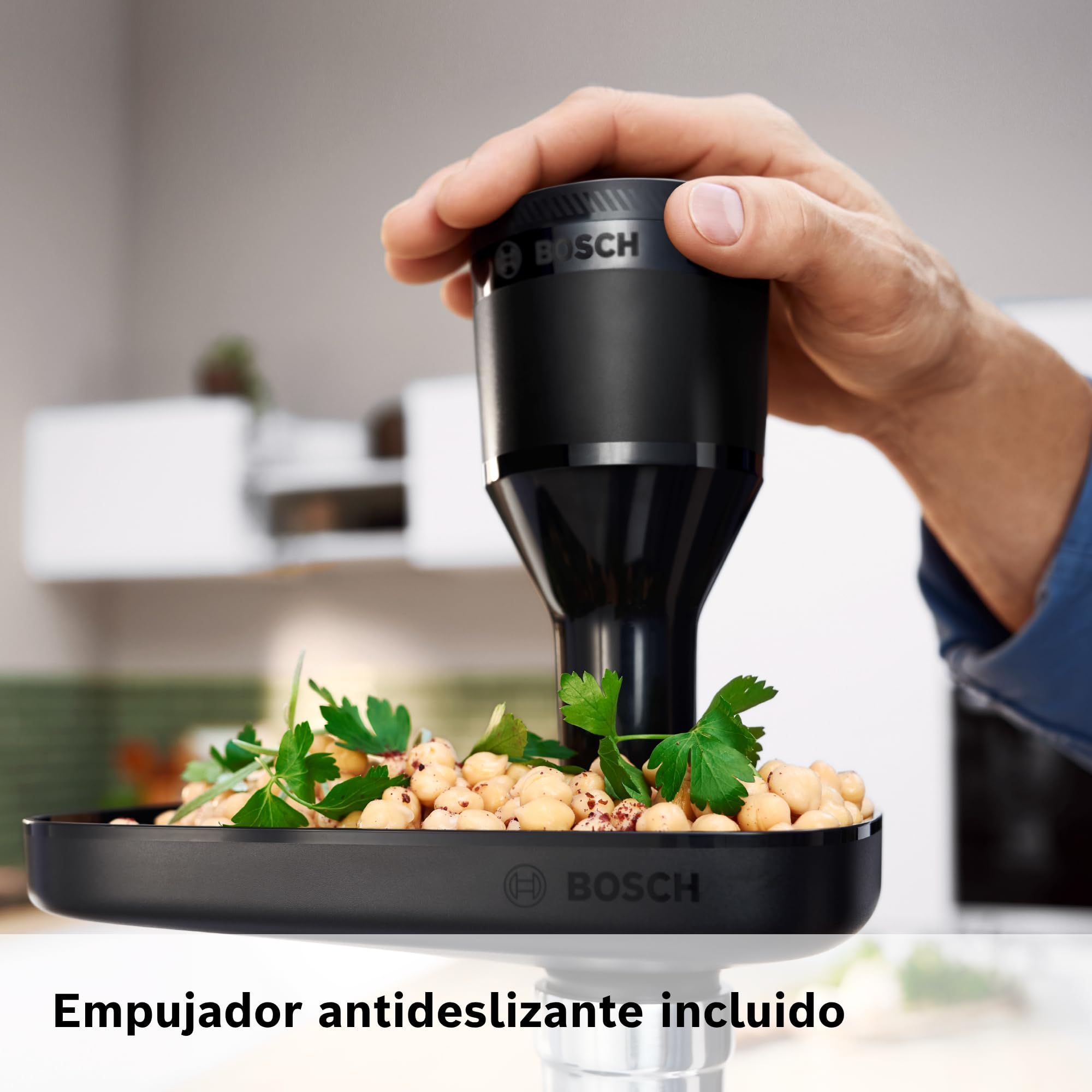 Bosch - Picador de carne, MultiPower, Serie 4, 1900 W, Molinillo, Accesorio para salchichas, Blanco, MFWS420W