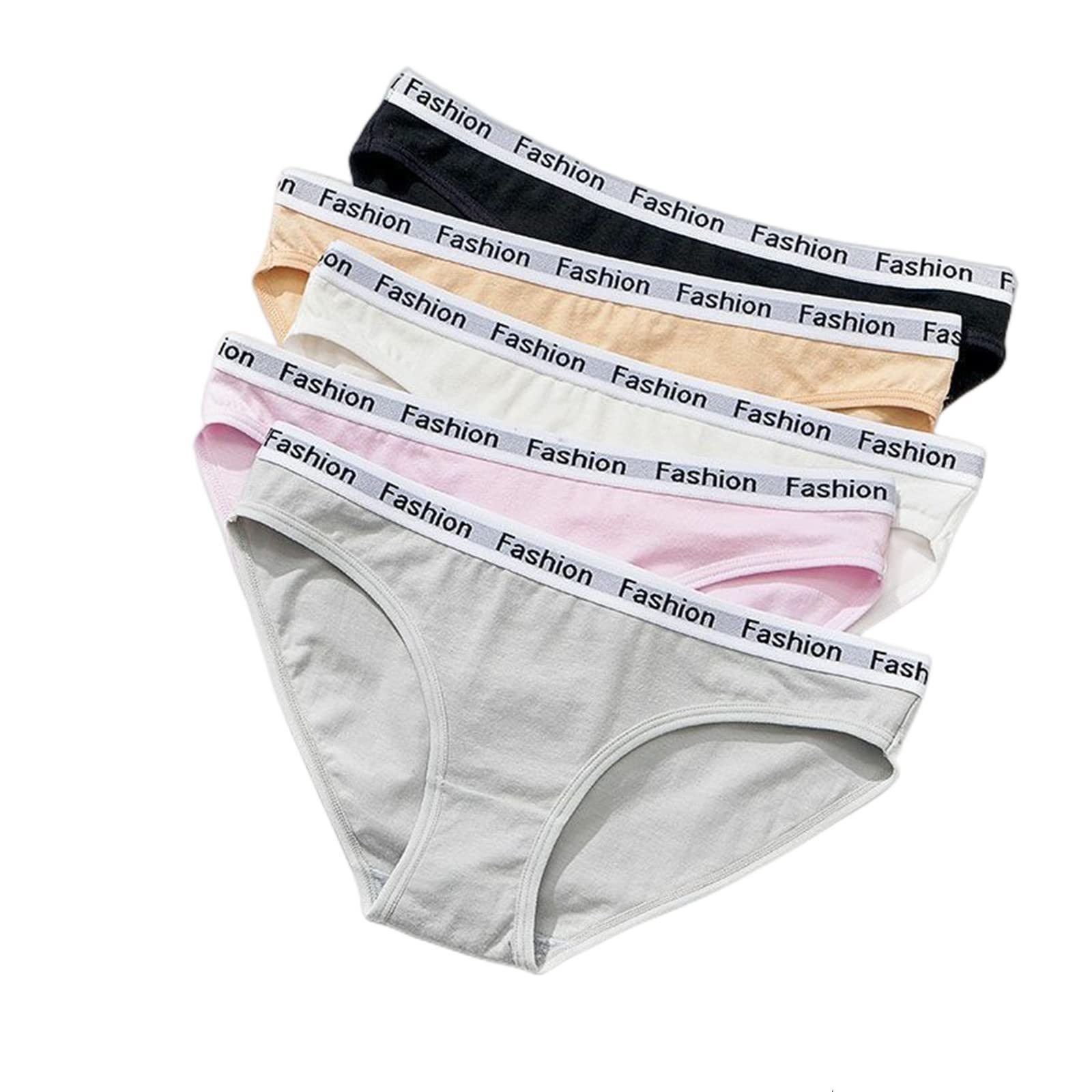 Slip Donna 3Pcs Womens Cotton Mutandine S-4Xl-Apricot,L 60-70Kg