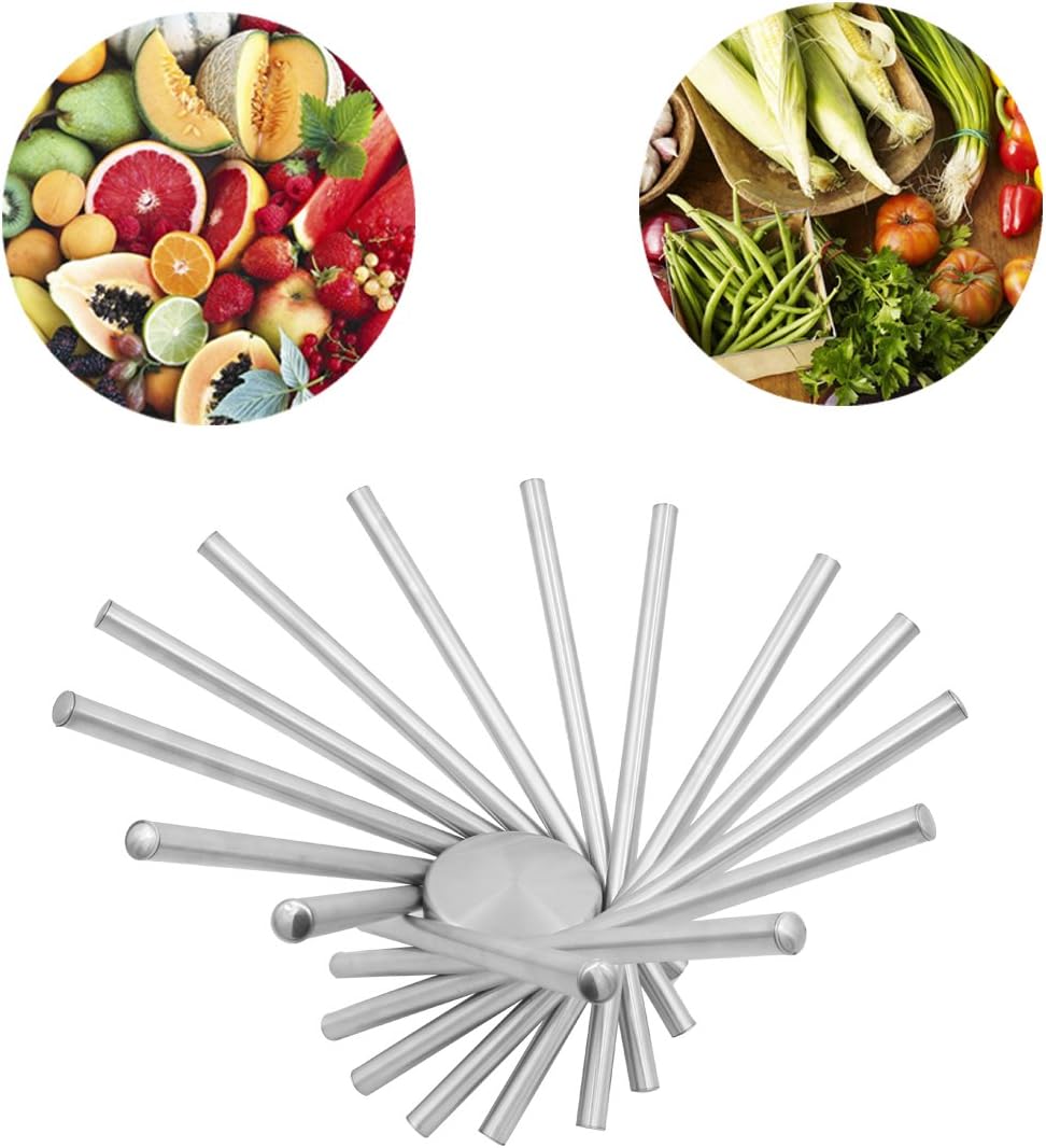 Creative Stainless Steel Rotation Fruit Bowl/Fruit Basket/Fruit Stand/Fruit Holder