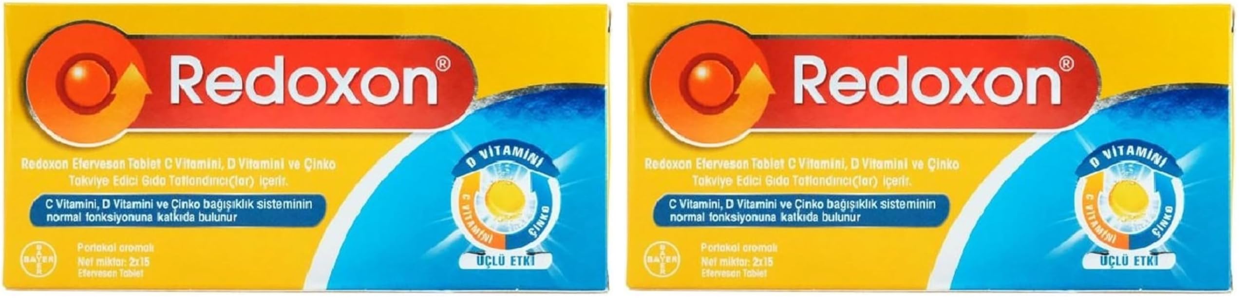 Redoxon Üçlü Etki 30 Efervesan Tablet (2 paketi)