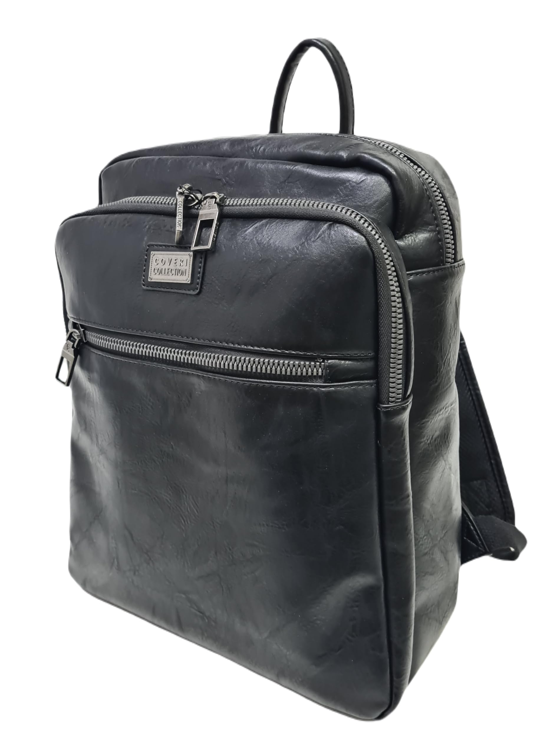 COVERI COLLECTION Zaino in Ecopelle, Dimensioni 37x29x11 cm, Ampio Scomparto con Zip, Porta Computer, Colore ART.5070-8