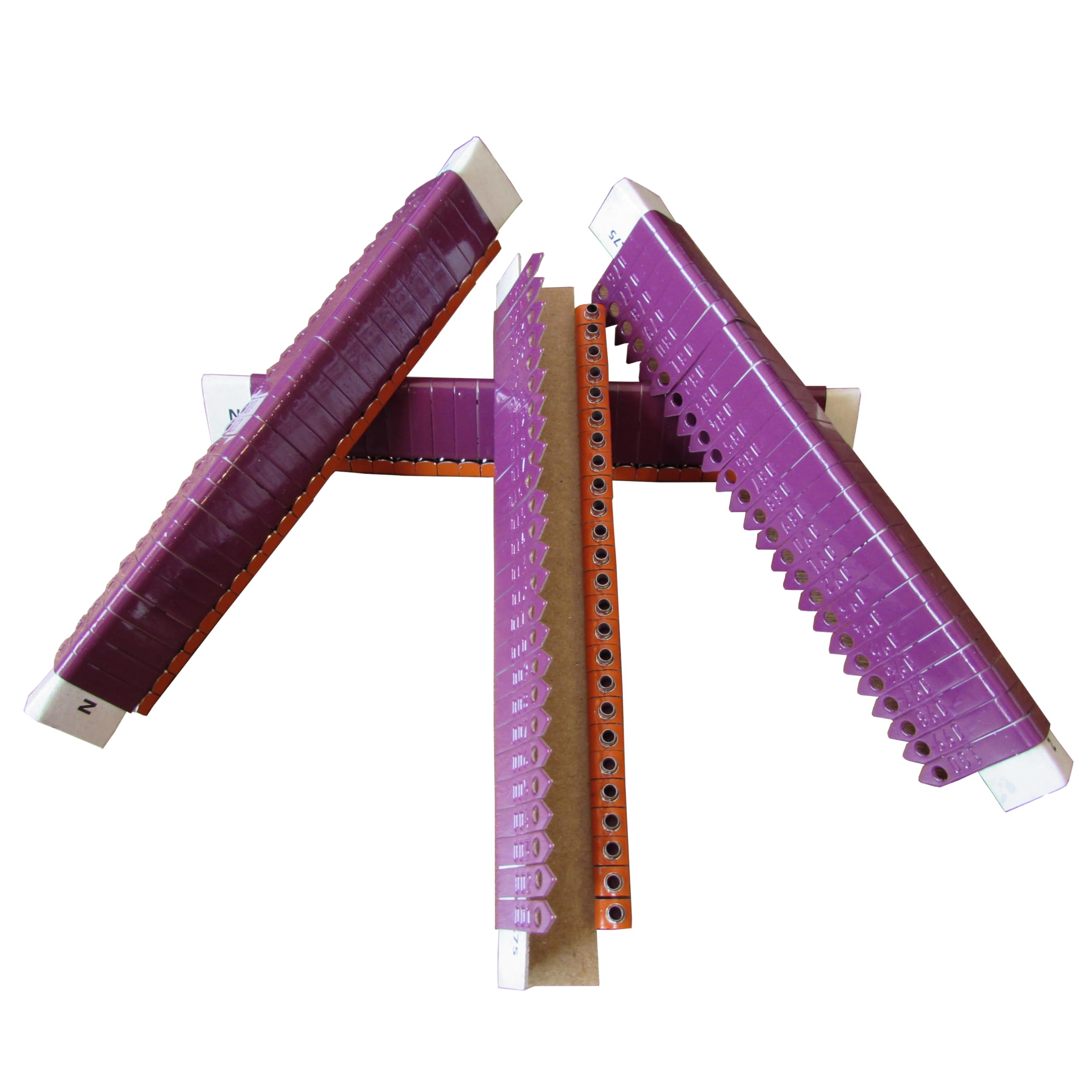 Customized Chicken Zip Wing Bands (100, Purple)