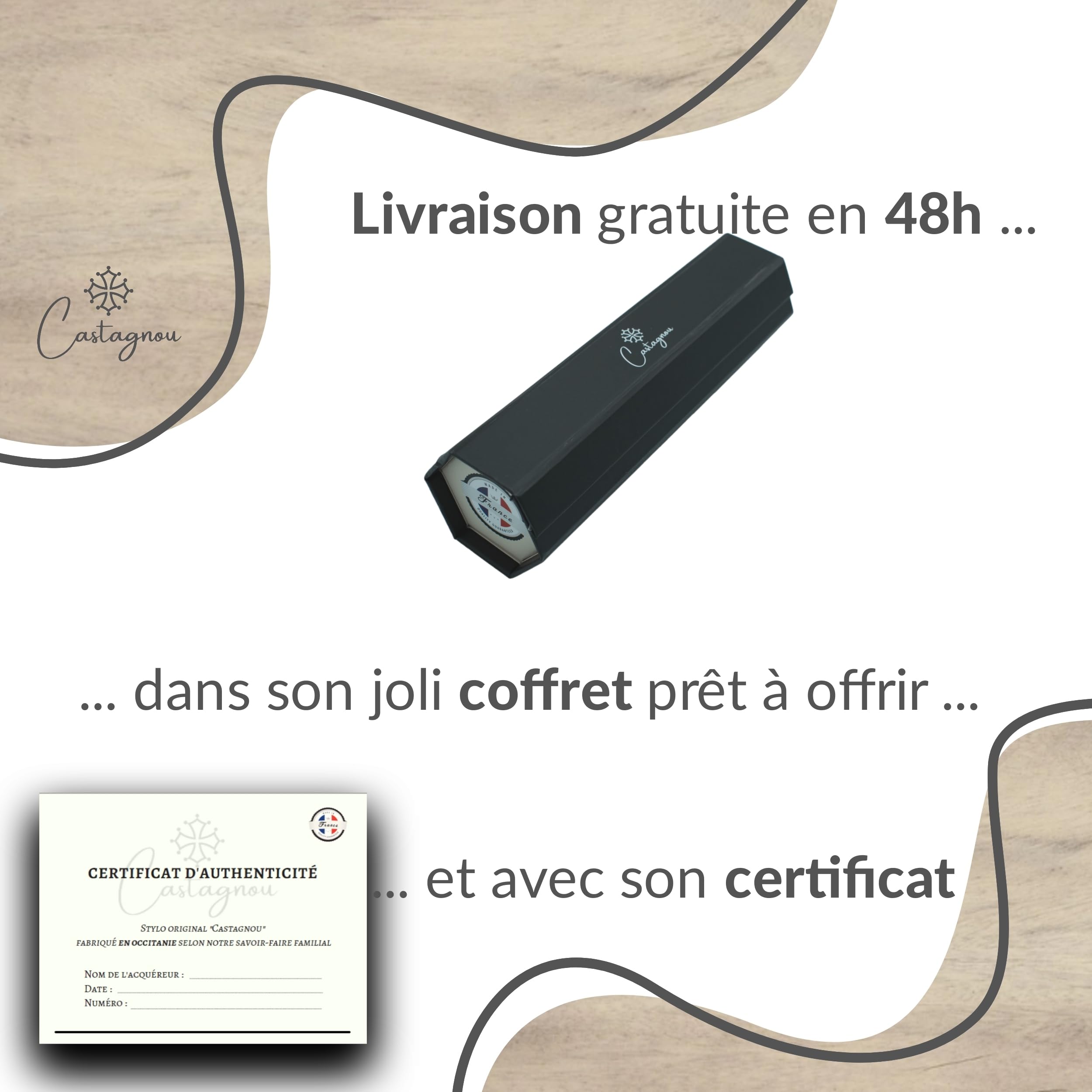 Penna personalizzata | HOCKEY | in legno con nome, nome, testo - incisione laser personalizzabile - idea originale e unica - artigianale fatto a mano - confezione regalo uomo donna