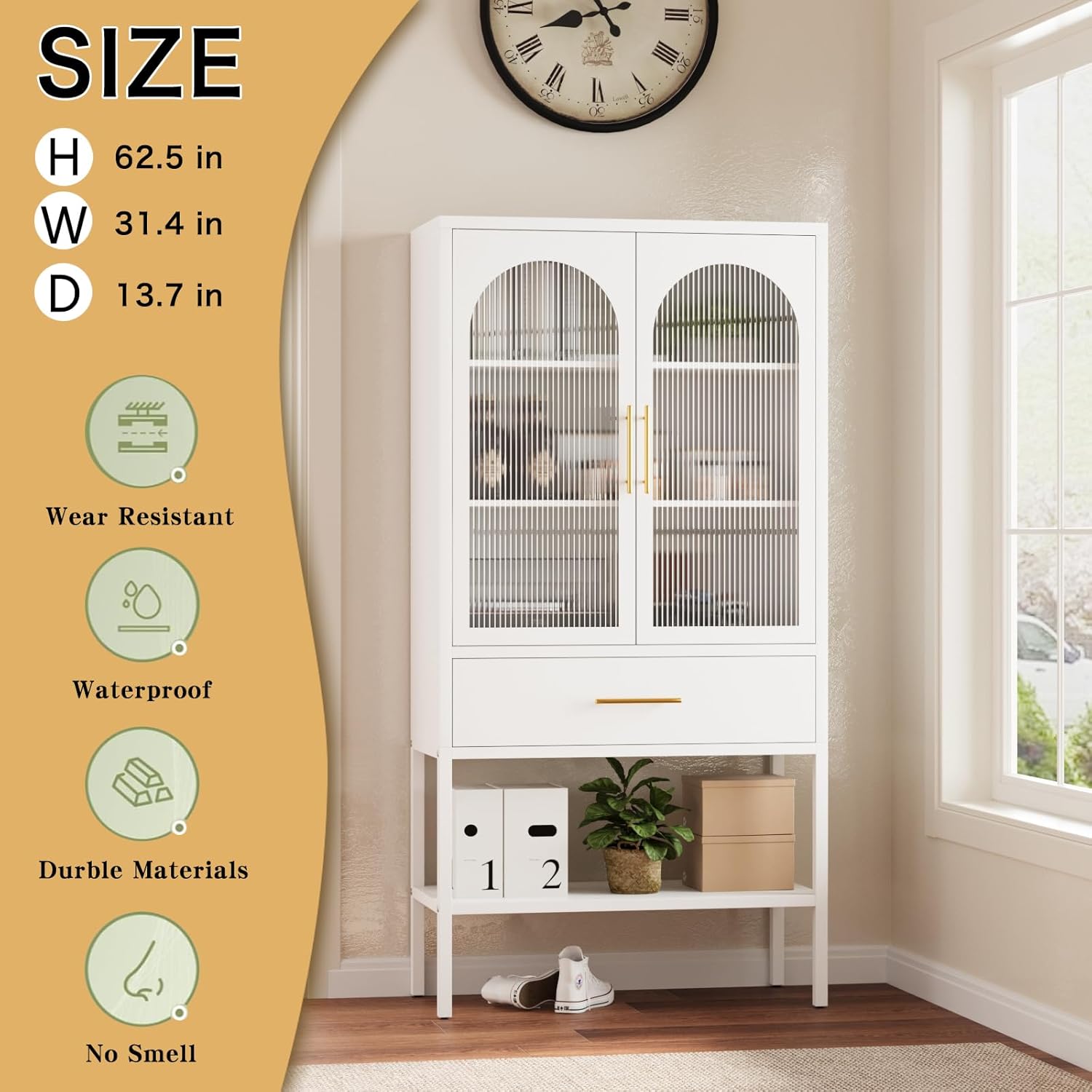 実用的な収納スペース キャスター付き 北欧デザイン スライド 実用的な