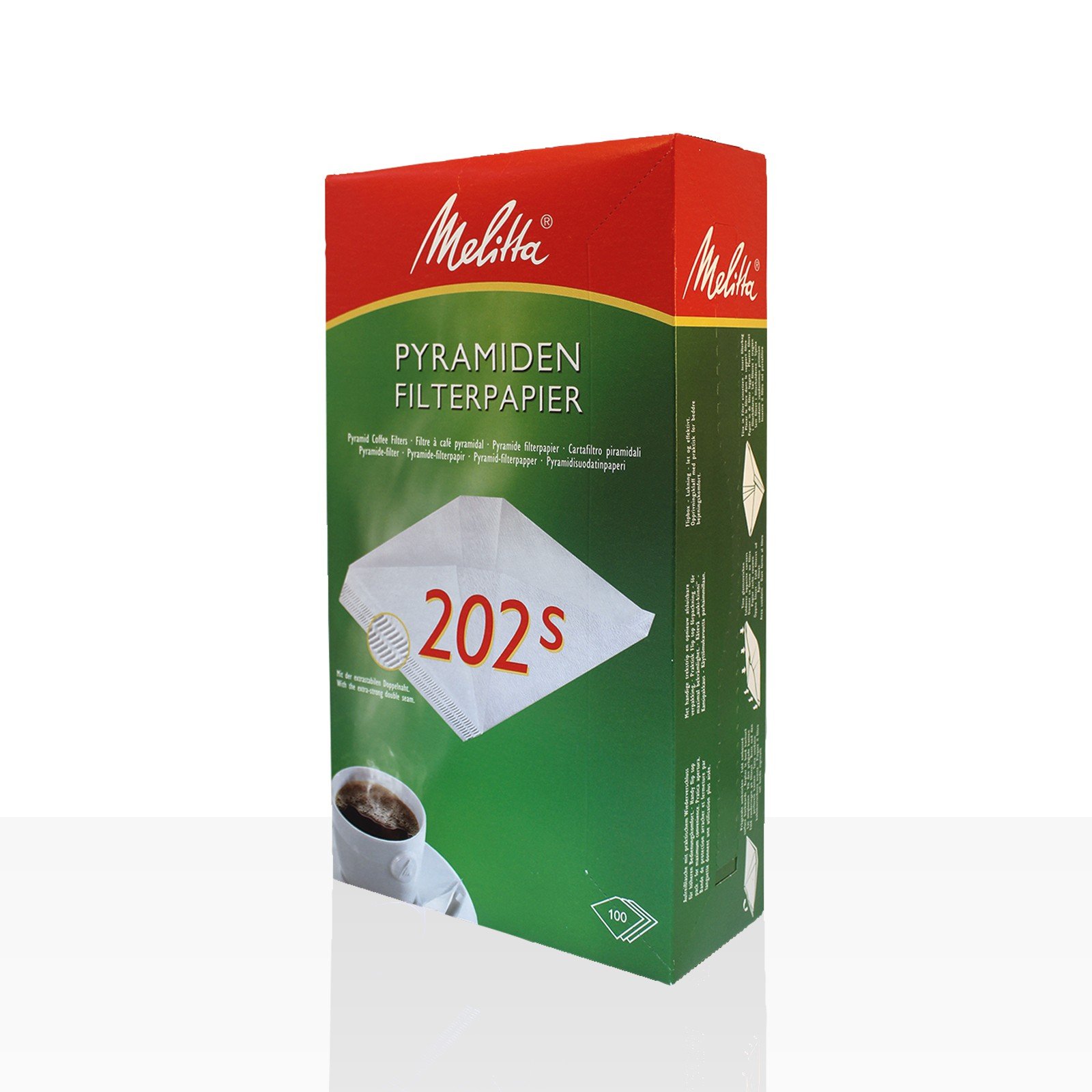 Melitta Pyramiden Pa SF 202 S, 5 x 100 pezzi