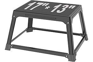 GanFindX Metal Plyometric Jumping Box 12 Inch for Box Jumping