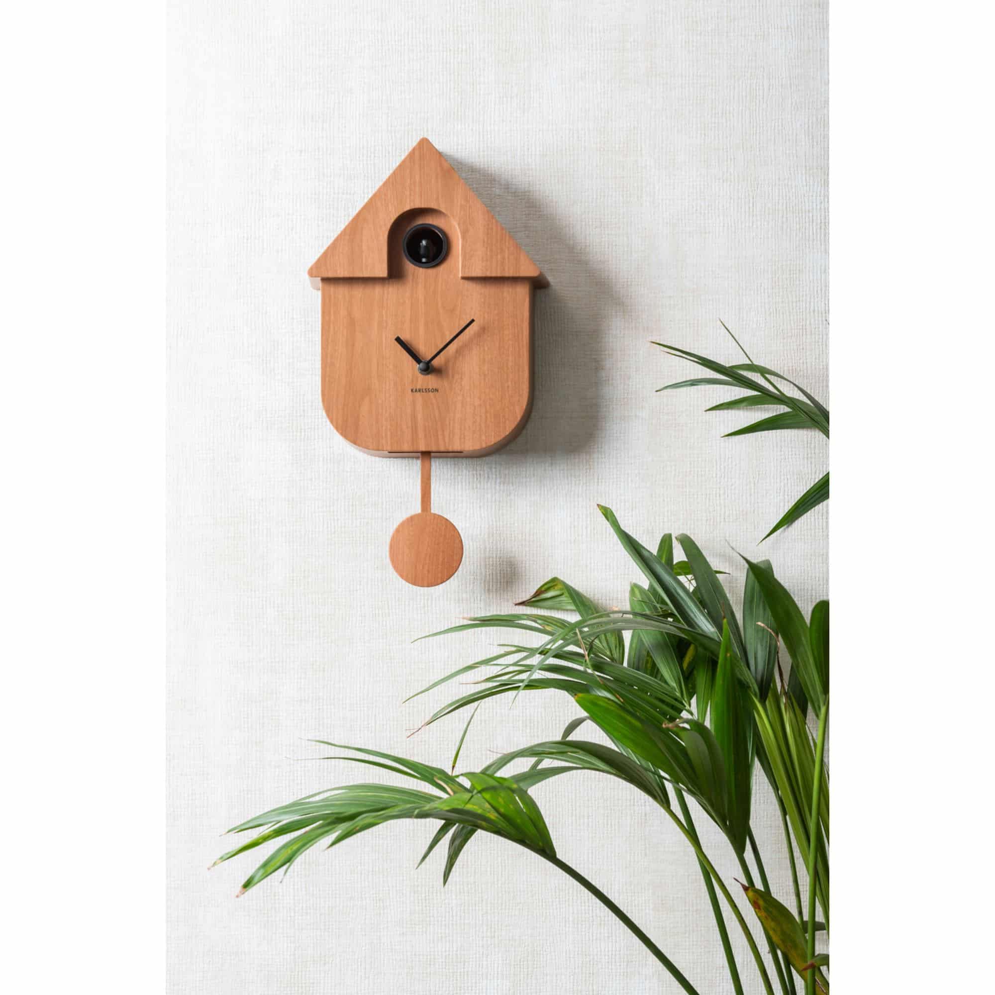 Karlsson Kuckucksuhr Modern Cuckoo - Braun - 8.5x21.5x41cm