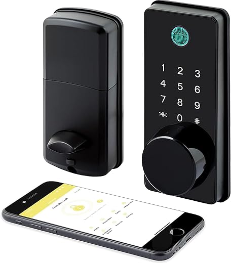 LOCKSTAR® Smart Door Lock • Keyless Entry Deadbolt Door Lock • Multiple Entry Methods – APP • Fingerprint Touch ID • Keypad Code • Card FOB • Traditional Key • Smart Home Devices