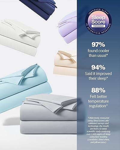 Miniatura 180 de REST® Evercool®+ - Juego de sábanas de iniciación, color marfil Cali King, sábanas transpirables para personas que duermen con calor y sudores