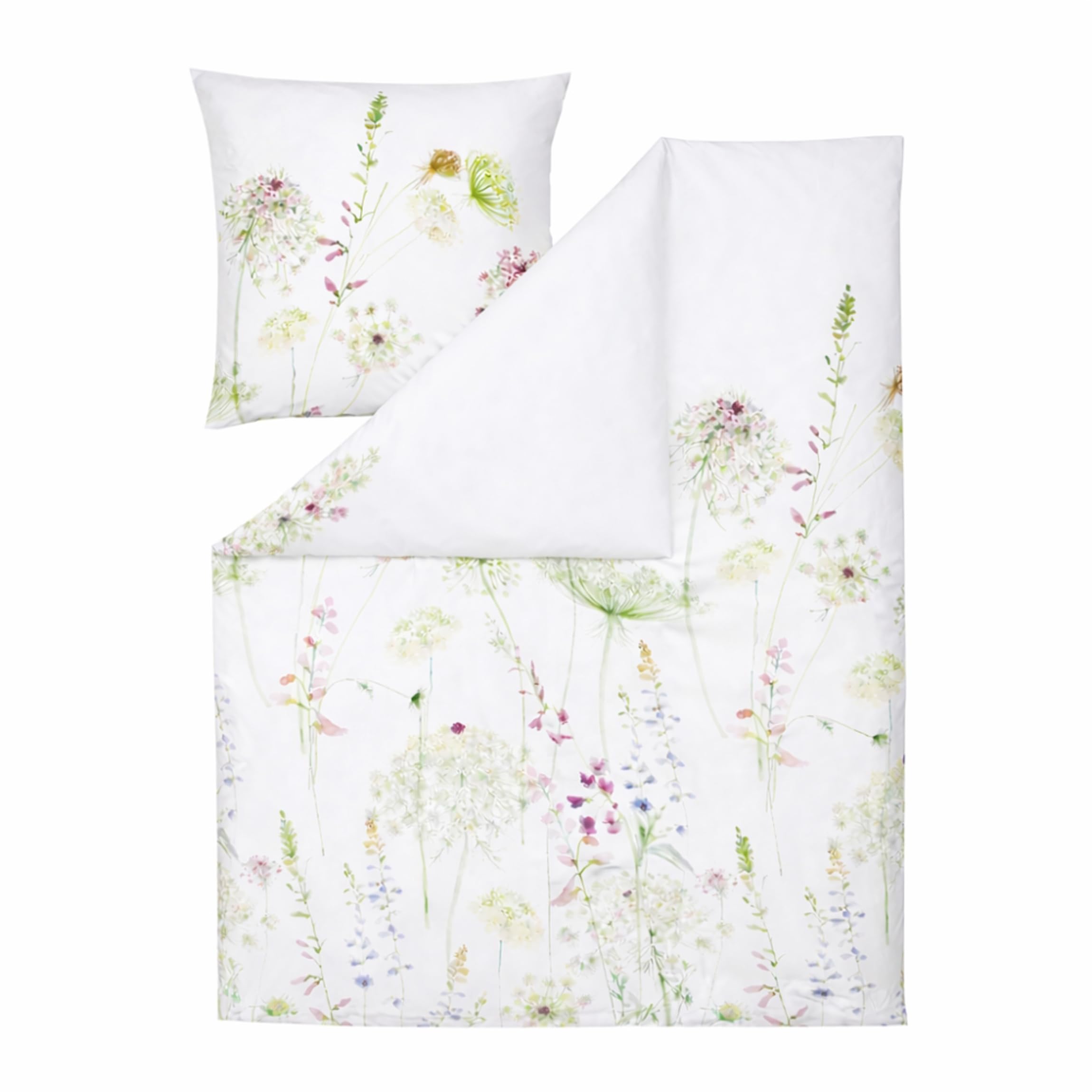 ESTELLA Mako Jersey Bettwäsche Meadow Interlock Grün 135x200 + 80x80 cm