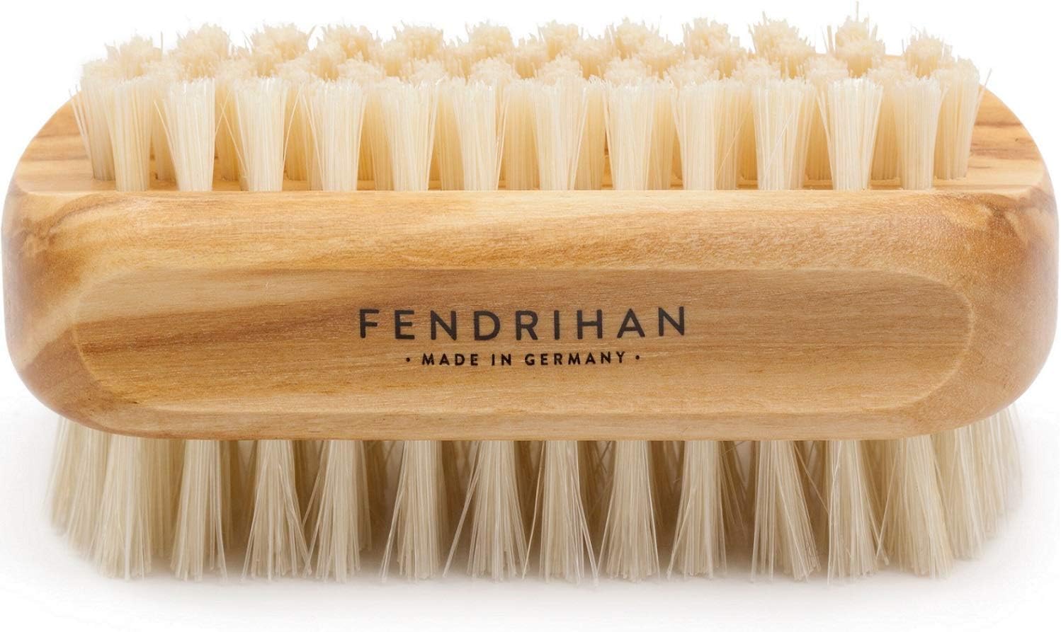 Genuine Boar Bristle Nail Brush with Real Olive Wood Handle MADE IN GERMANY