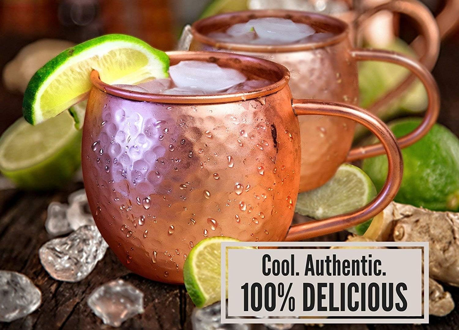 Willow & Everett Set of 4 Moscow Mule Copper Mugs with Shot Glass - 16oz Solid Hammered Cups for Moscow Mules