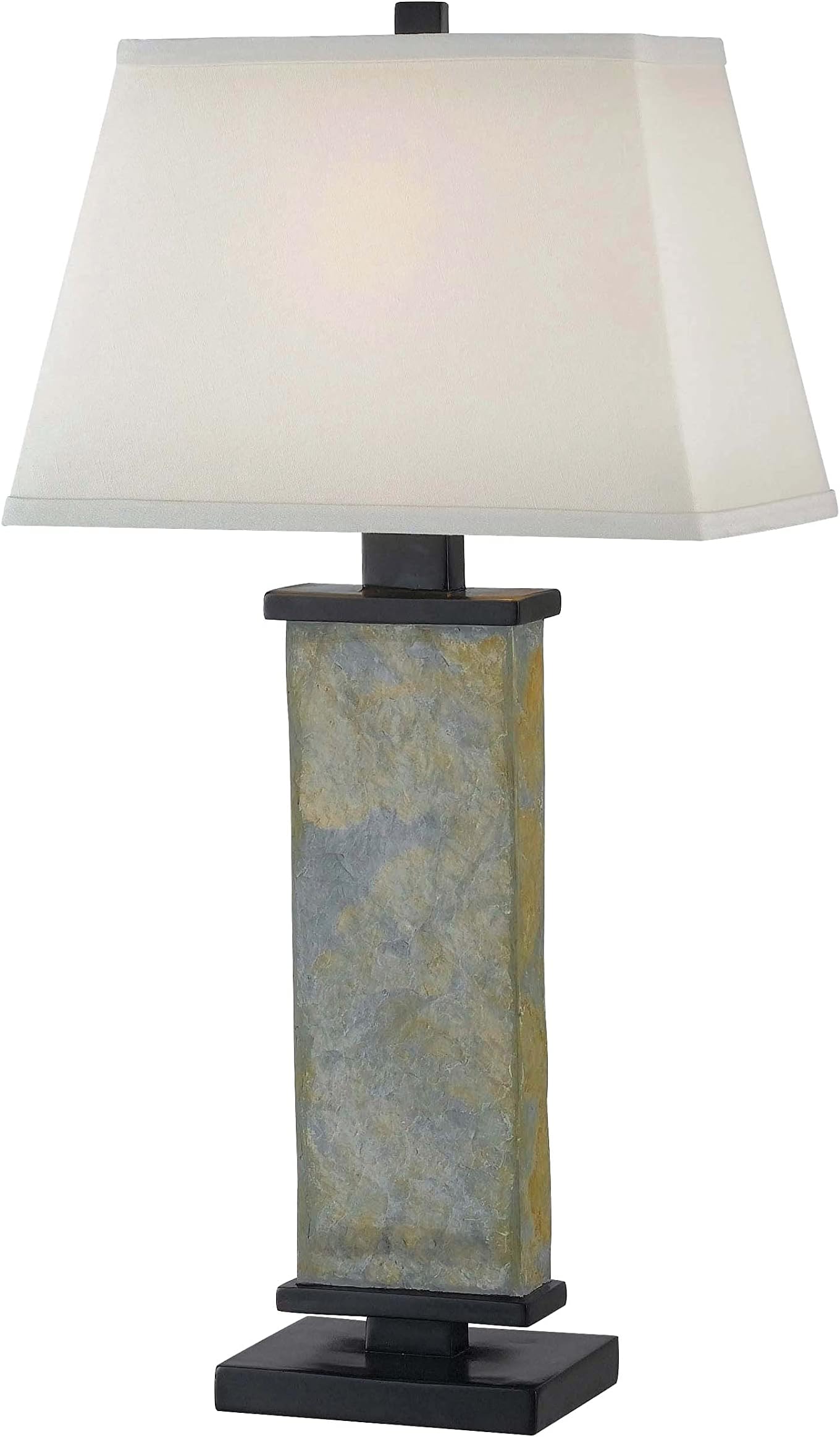 Kenroy HomeNatural Slate Table Lamp, 29" High, White