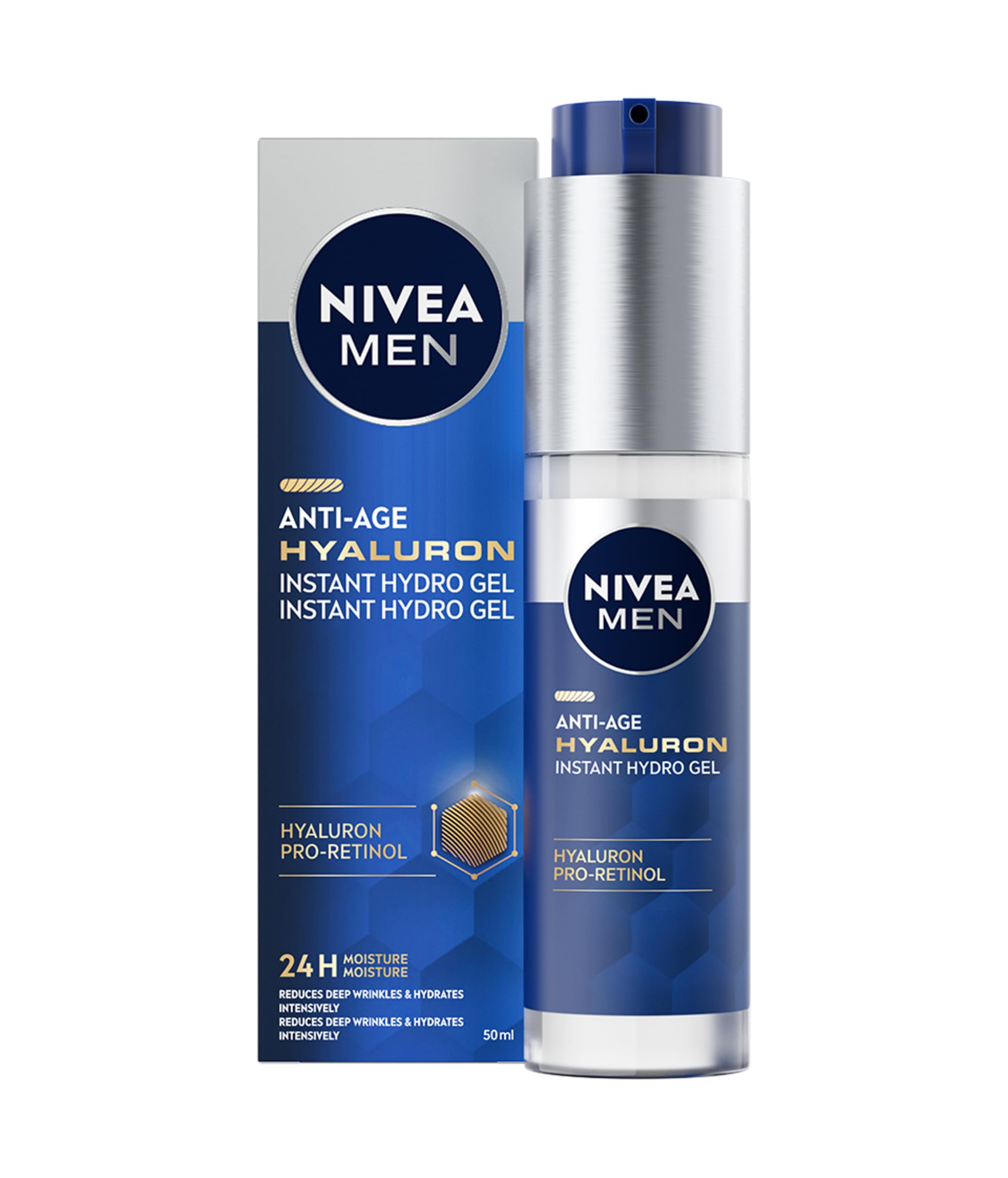 Nivea Men Anti- age Hyaluron Instant Hydro Gel ( Anti-age) 50 ml, NEW