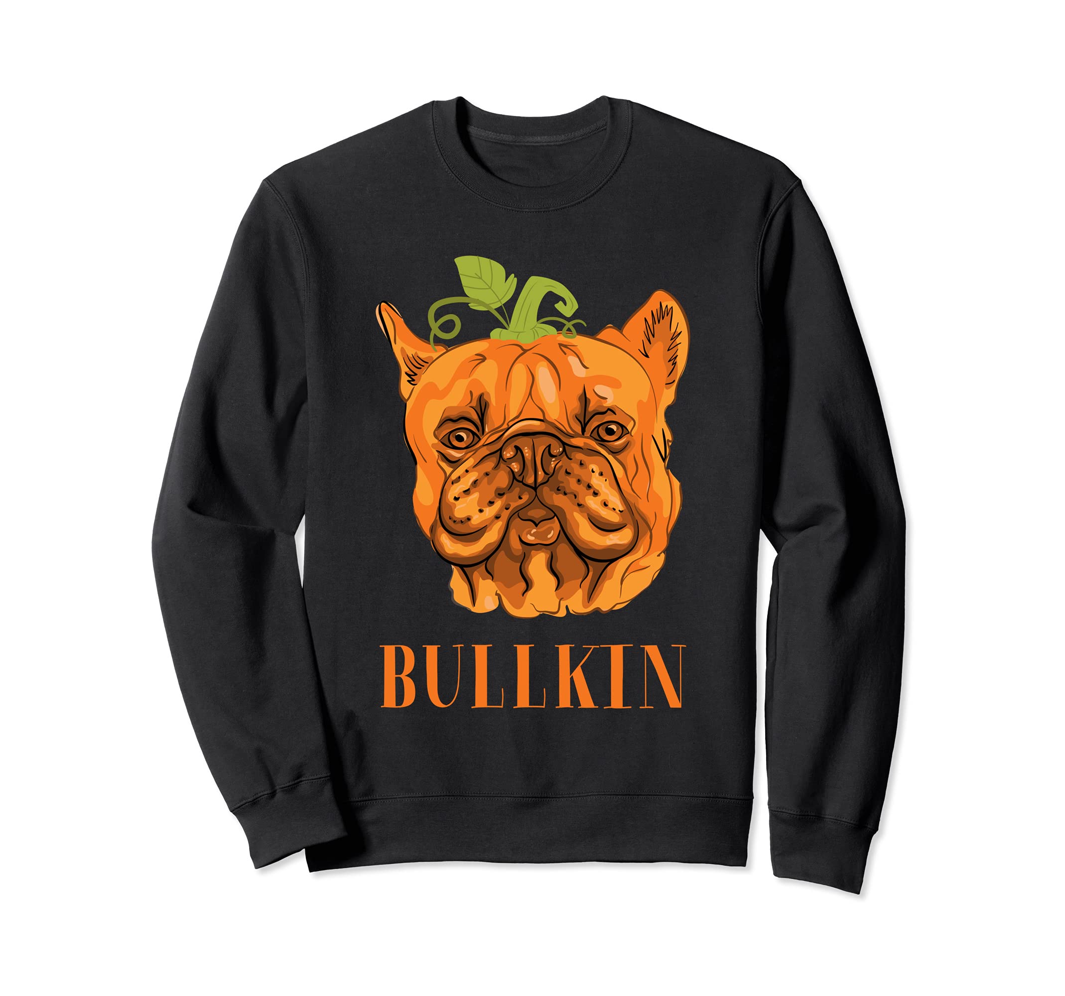 Bullkin Bulldog Pumpkin Halloween Kids Boys Thanksgiving Sweatshirt