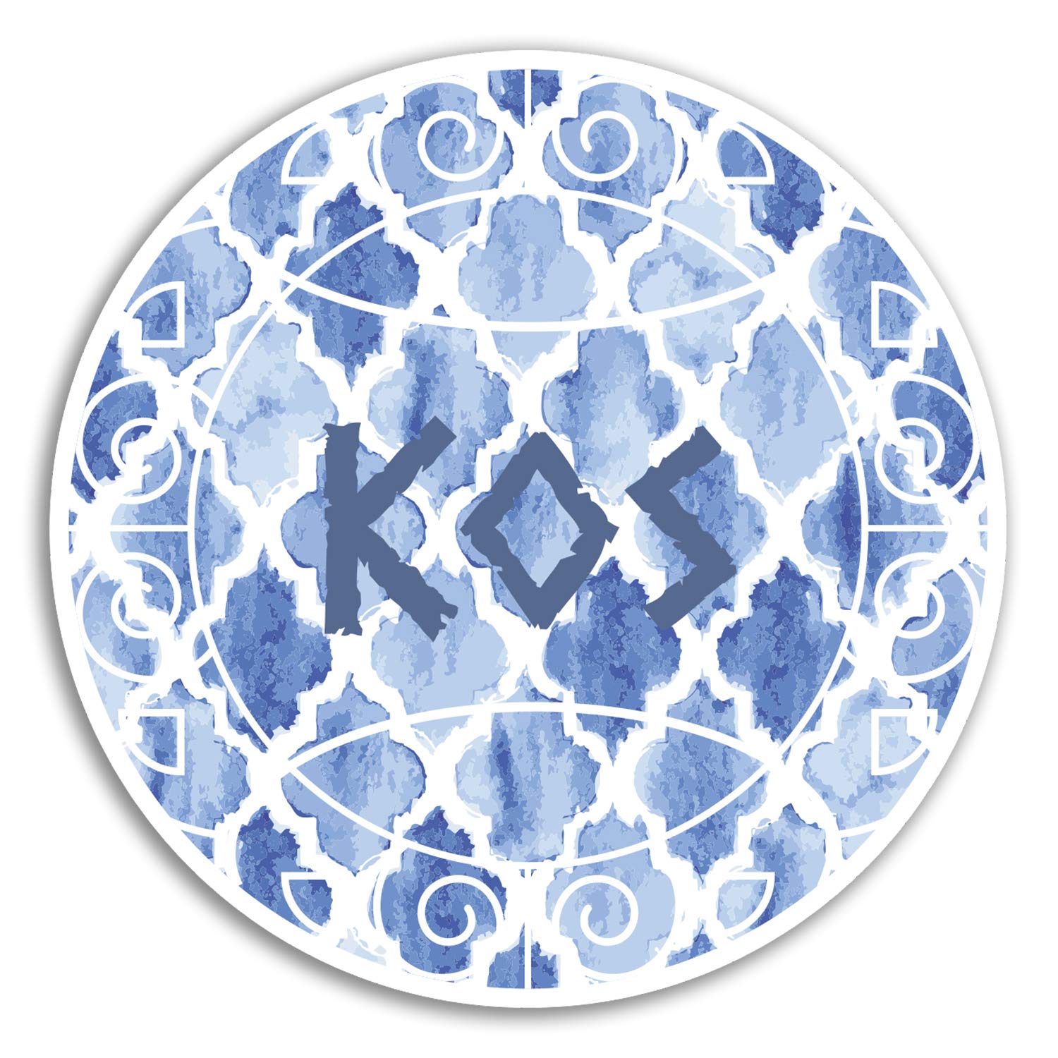 Destination Vinyl Ltd Multi 2 X 10Cm Kos Greece Greek Vinyl Stickers - Travel Sticker Laptop Luggage #18784 (10Cm Wide)