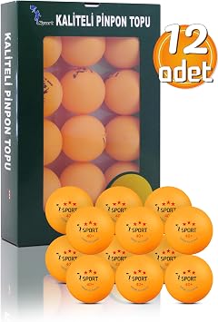 Telvesse 12 3 Star Boxed 40+ Gas Ping Pong Ball Orange Table Tennis Ball Pingpong Ball